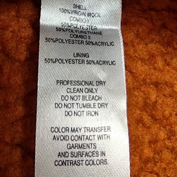 Jonathan Simkhai Adelyn Virgin Wool Sherpa Bomber Aviator Color Block Jacket XS - Picture 16 of 16